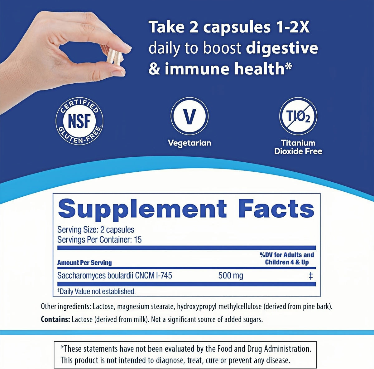 Florastor Probiotic for Digestive and Immune Health